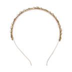 Pearl embellished hair band close shot