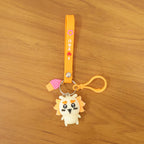 Cute Cartoon Animal Ice Cream Strap Keychain (1 Pc)