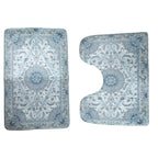 Quick dry bathroom mat pair