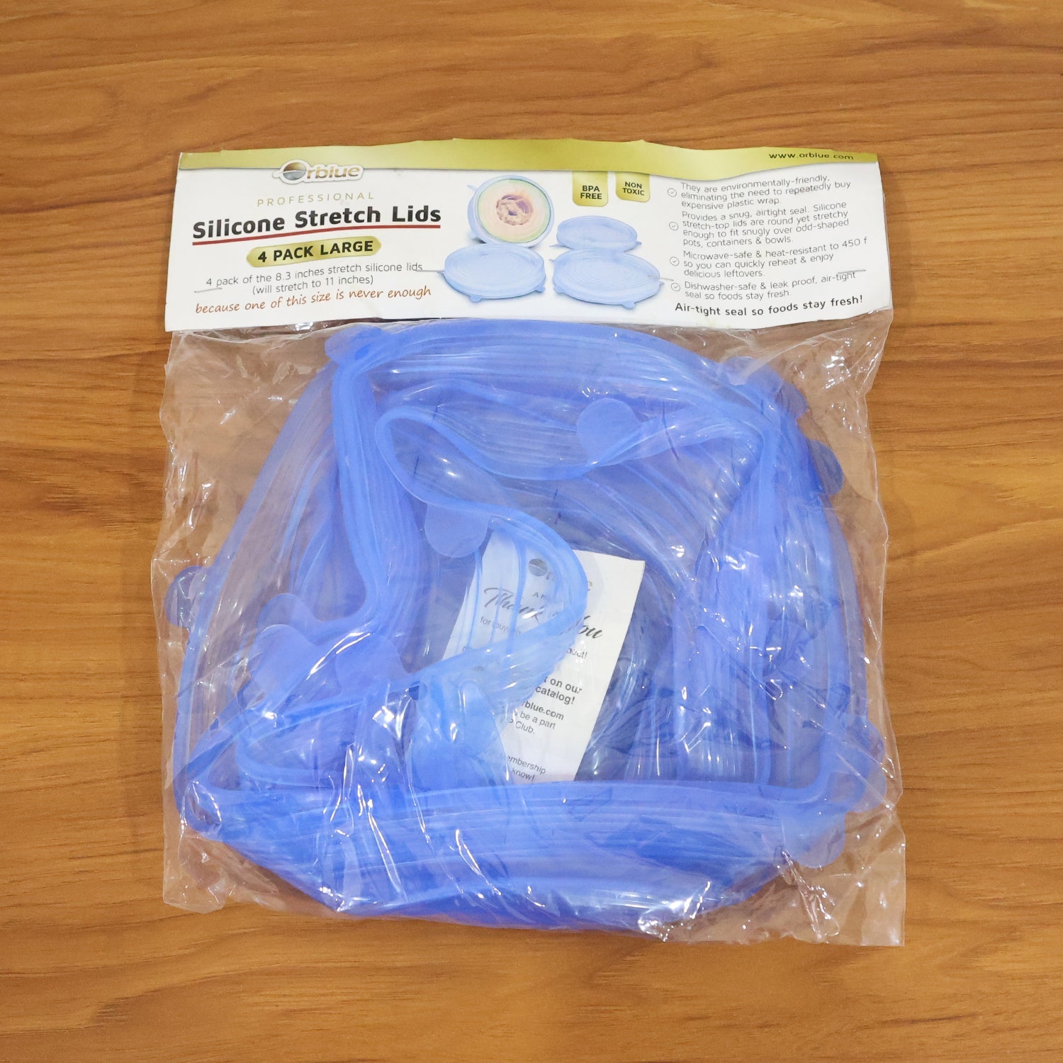 Reusable Silicone Stretch Lids 4 Piece Set