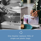 12 Peace Reusable Stretch Lids Set with 2 Storage Pouches – Flexible Food Cover Lids
