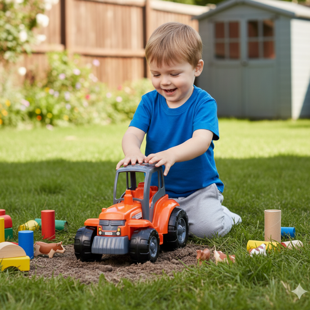 Friction powered tractor
