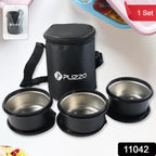 Stainless steel lunch box with carry bag