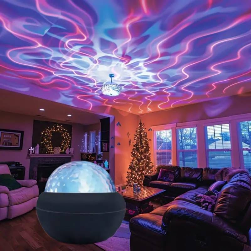 LED Starry Projection Light With Remote 360° Rotating Projector for Decoration