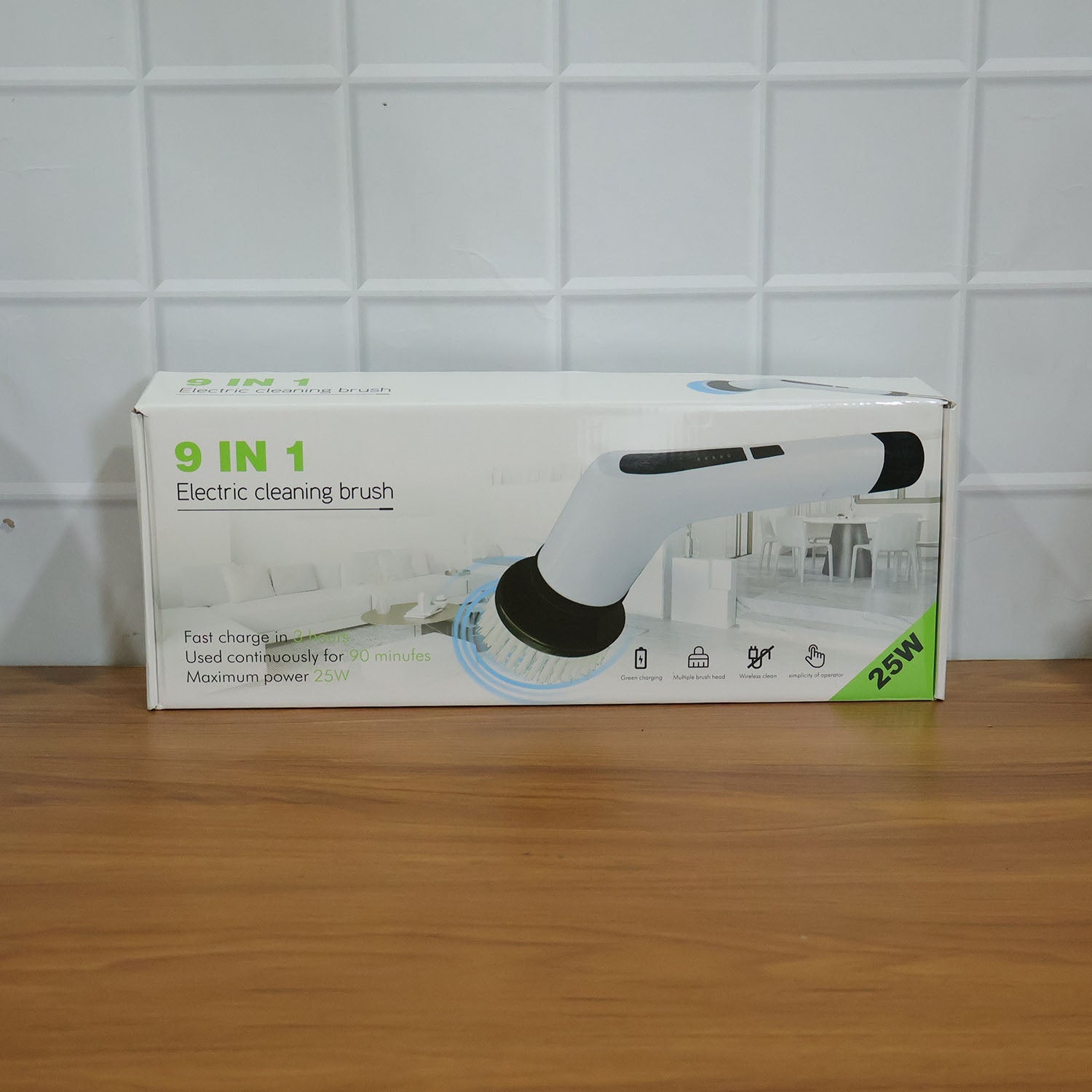 Portable electric scrubber set