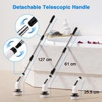 Kitchen and floor cleaning brush machine