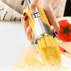 Serrated blade peeler
