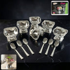 Premium 6-piece stainless steel ice cream cups