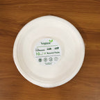 Vegnar Disposable Round Food Serving Plate (10 Pc)