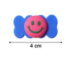 Colorful Smiley Candy Design Decorative Hair Clip Set (4 Pc)