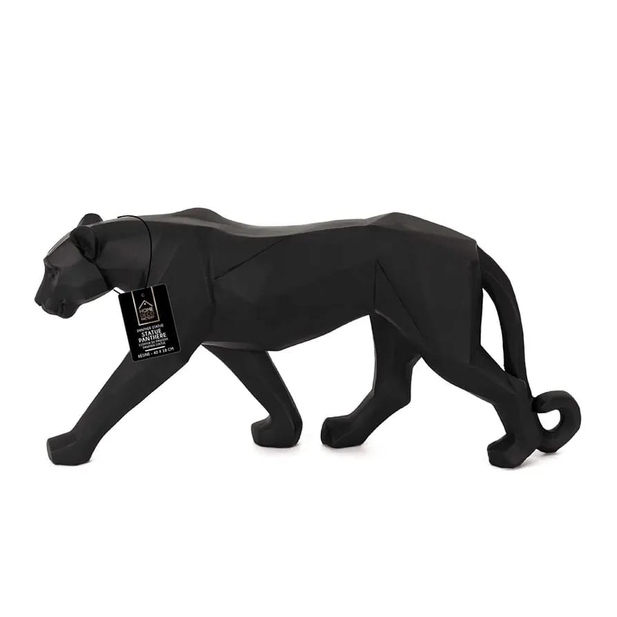 Regal Panther Sculpture – Hand-Carved Luxury Resin Figurine Perfect Gift