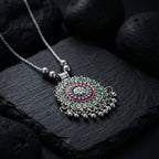 Floral mandala pendant
