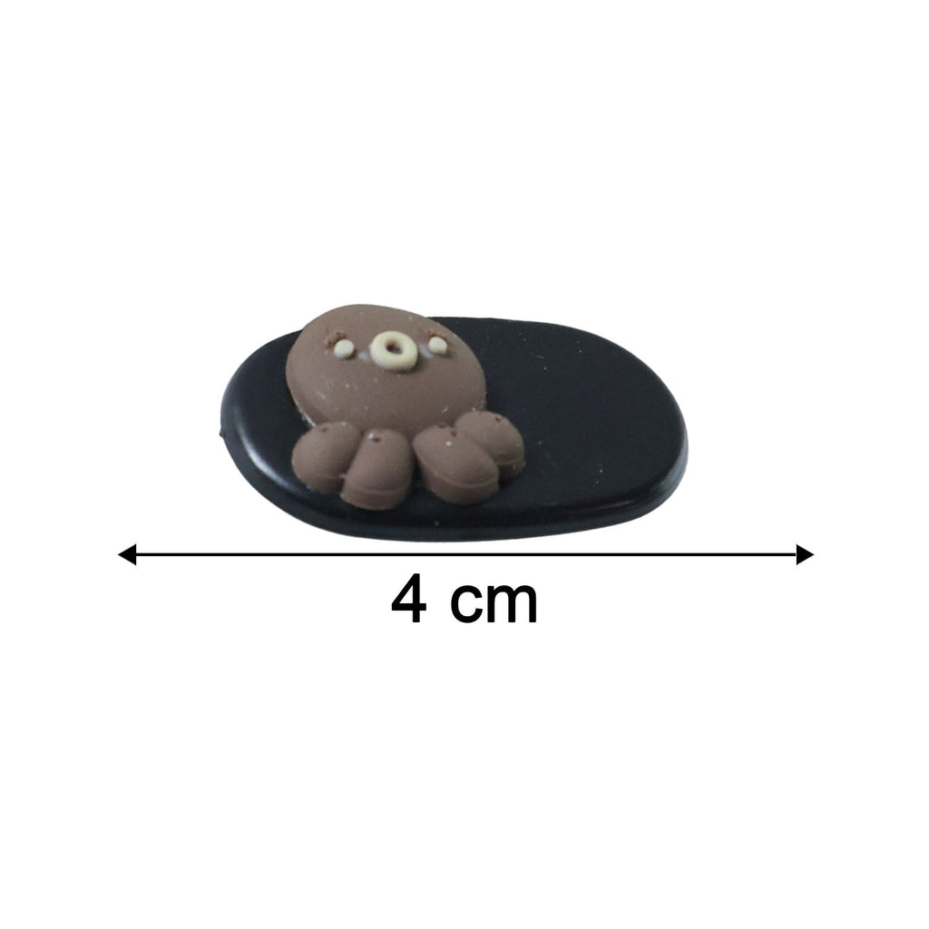Cute Cartoon Bear Design Hair Clip Set (4 Pc)